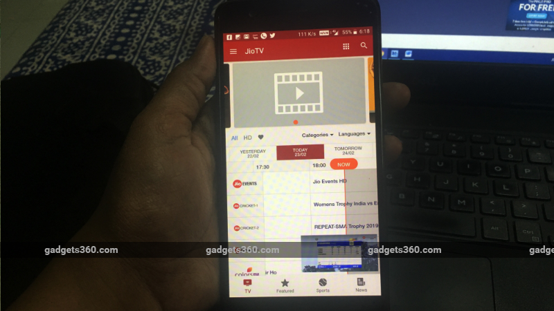 Jio TV Update Brings New Interface, Jio Cricket HD Channels to Stream Matches