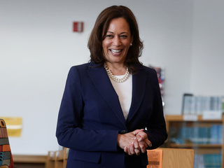 US Presidential Contender Kamala Harris Favours Look at Breaking Up Facebook