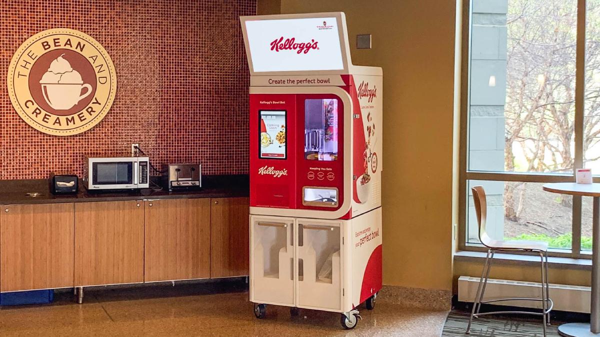 Kellogg's Bowl Bot: US College Campuses Get Robots to Dispense Cereal Mixes Into Their Bowls