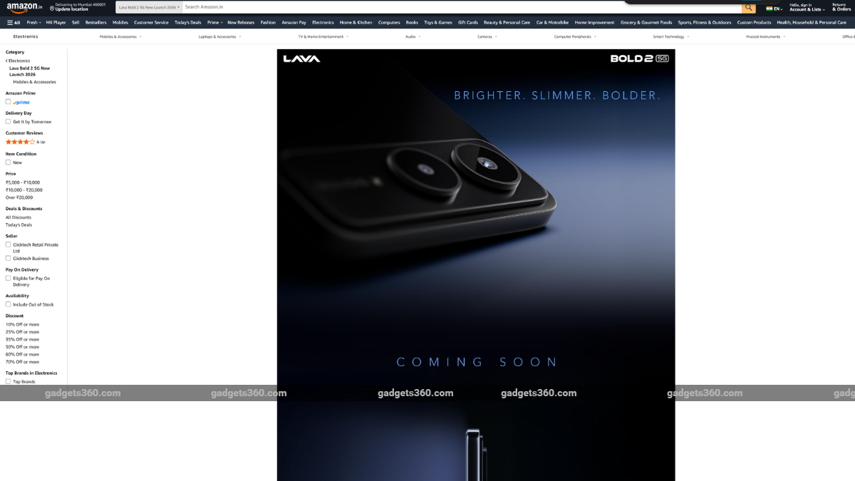 lava bold 2 5g launch teased amazon inline Lava Bold 2 5G