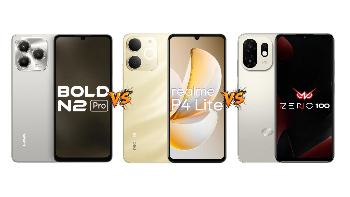 Lava Bold N2 Pro vs Realme P4 Lite 4G vs Itel Zeno 100: Price in India, Specifications and Features Compared