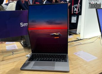 Lenovo ThinkBook &ldquo;Codename Flip&rdquo; AI PC Concept With a Foldable Display Showcased at MWC 2025