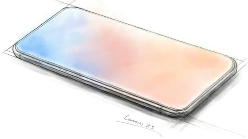 Lenovo Z5's Fully Bezel-Less Display Teased in Sketch