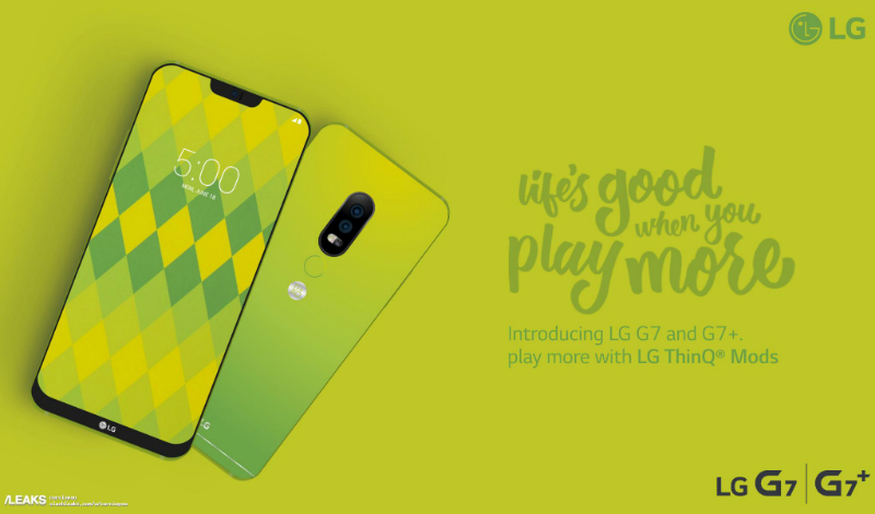 LG G7, G7+ Leaked Banner Suggests iPhone X-Like Notch and Edge-to-Edge Display [Update]