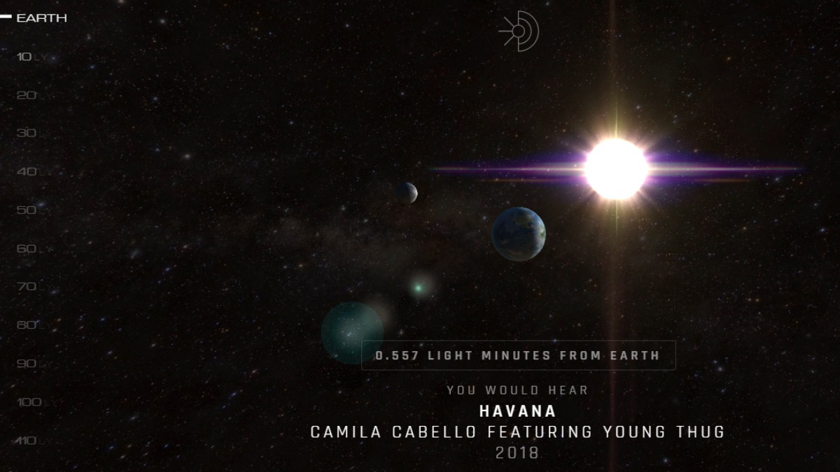 Light-Years Away From Earth? This Website Lets You Listen to Music Depending on Your Distance From the Planet
