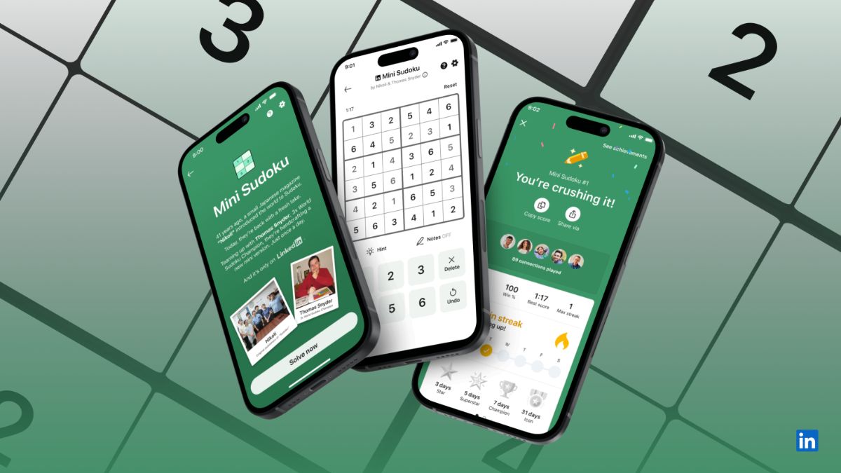 LinkedIn Launches Mini Sudoku Game as the Sixth Entry to Its Gaming Catalogue