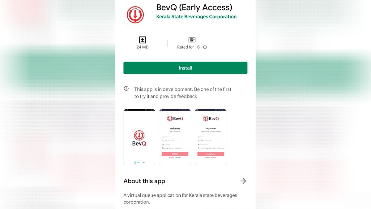 BevQ: Kerala's New Liquor App Reportedly Gets Google's Nod, Launch Expected Soon