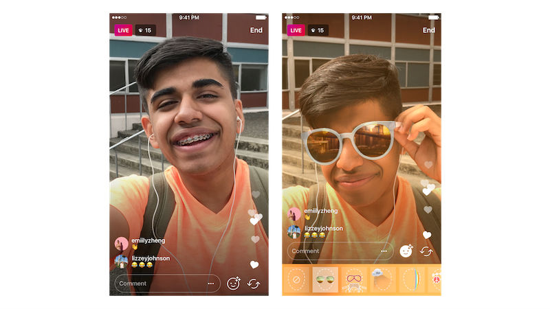 Instagram Now Lets You Use Face Filters While Live Broadcasting