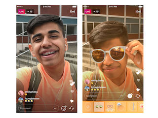Instagram Brings Face Filters to Live Videos