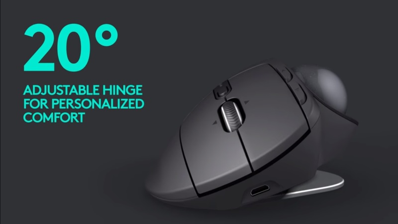 Logitech MX Ergo Trackball Mouse With Adjustable Hinge Launched
