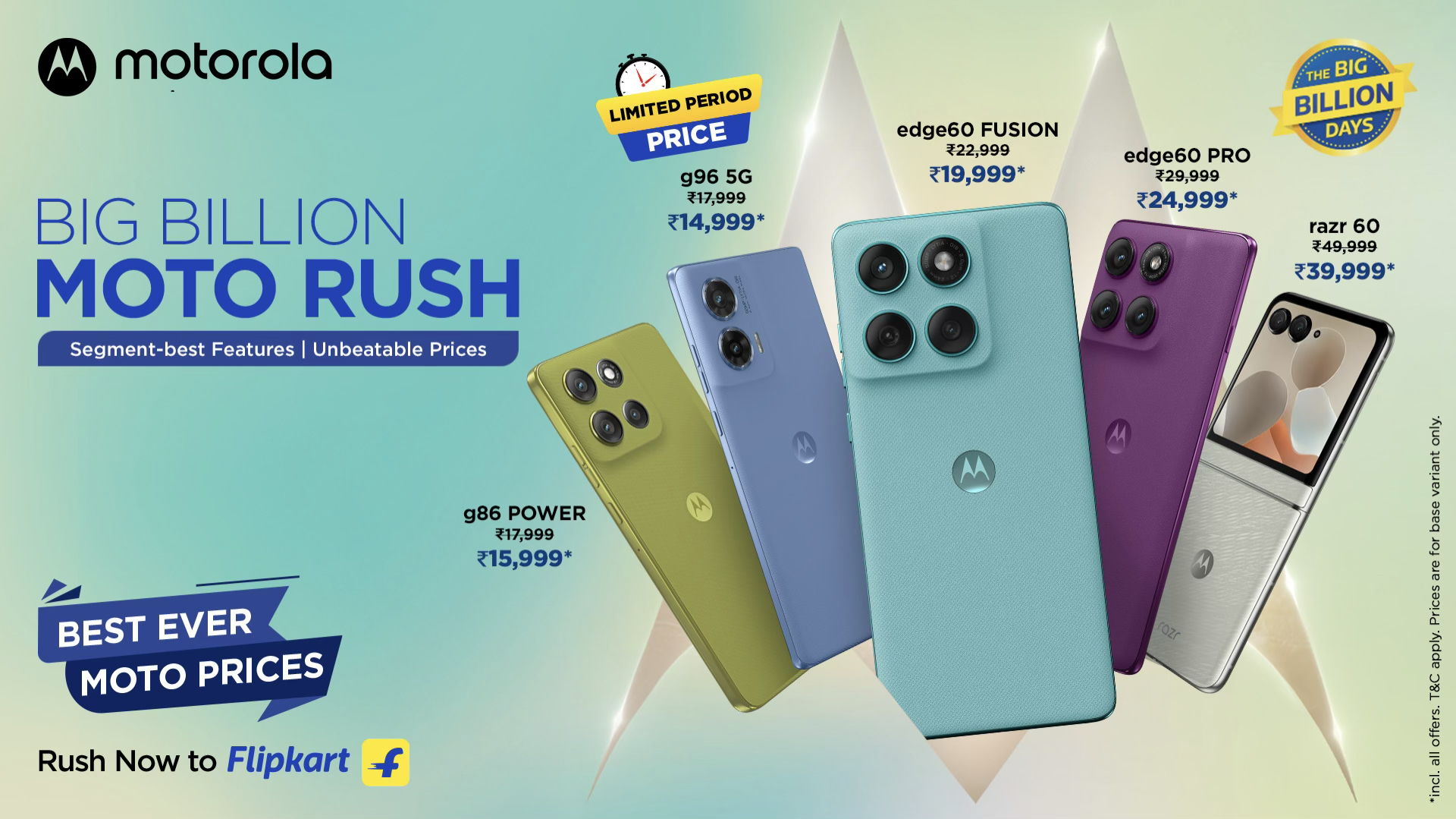 BBD Moto Rush is Here! Motorola Phones You Can’t Miss This Big Billion Days
