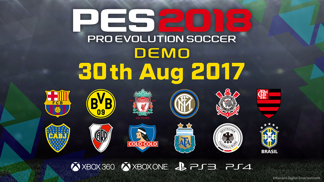 PES 2018 Demo Now Available on PS4, PS3, Xbox One, and Xbox 360