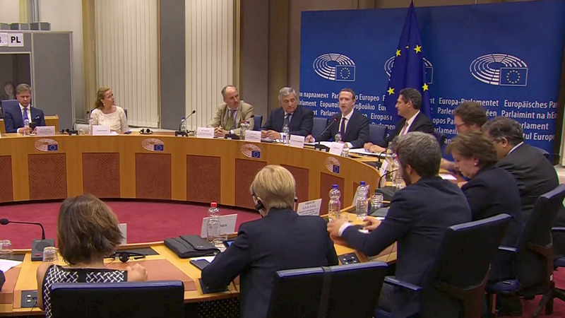 Facebook CEO Mark Zuckerberg Apologises at EU Grilling Over His 'Digital Monster'