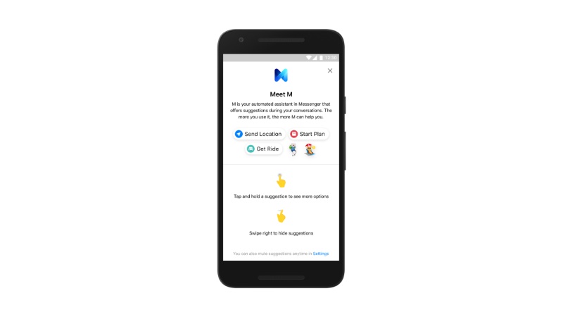 Facebook Messenger Gets M, an AI-Based Assistant