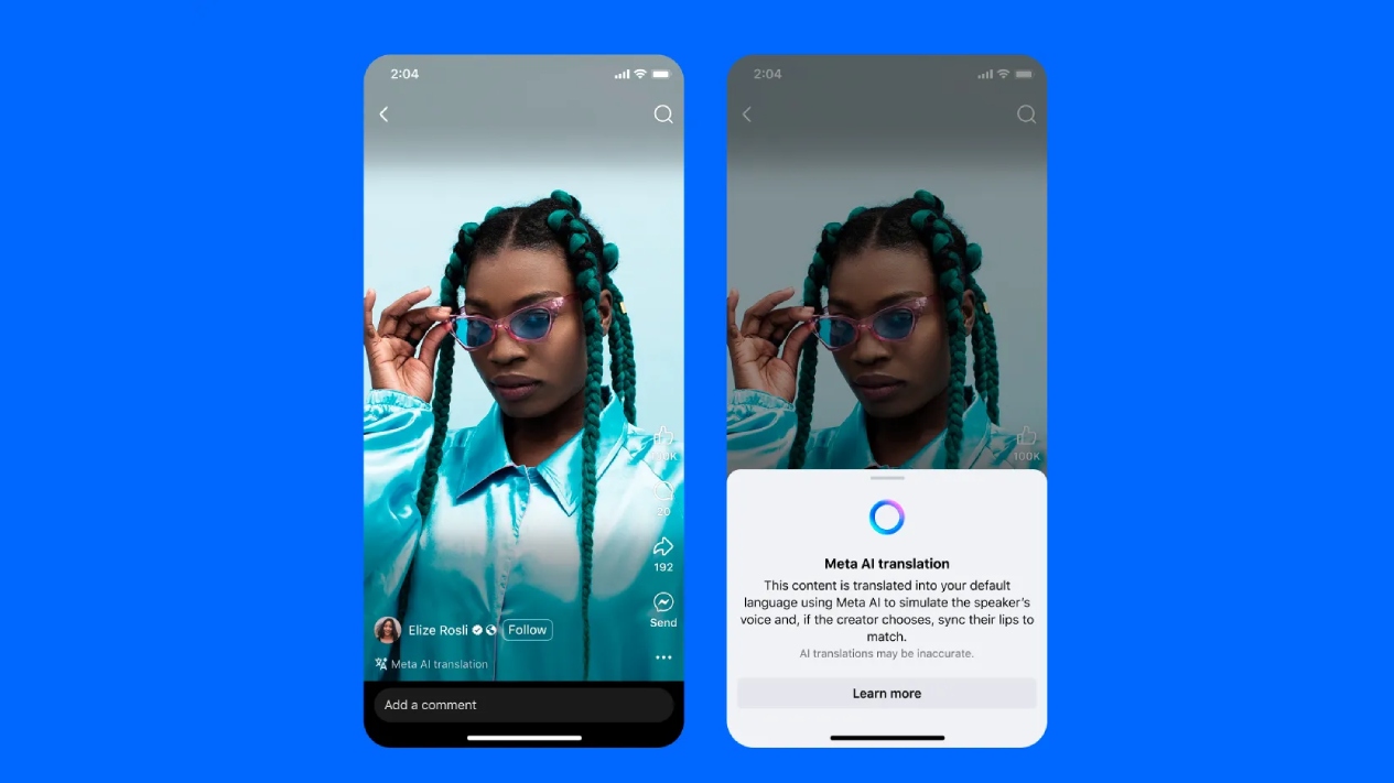 Instagram, Facebook Creators Can Now Use Meta AI Translations to Dub and Lip-Sync Reels
