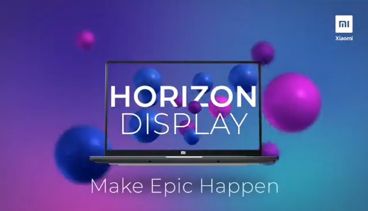 Mi Notebook New Teaser Suggests Slim Bezels, High Screen-to-Body-Ratio Ahead of India Launch