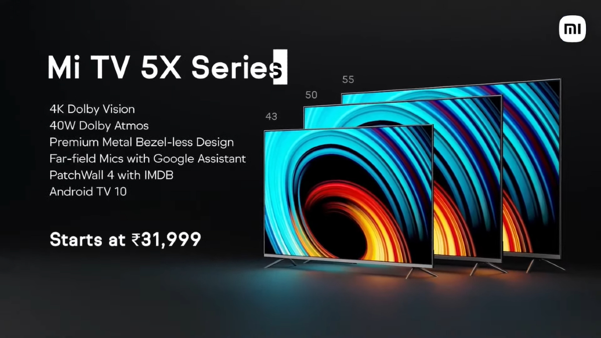 Mi TV 5X Range With Adaptive Brightness, PatchWall 4 Interface Launched in India: Price, Specifications