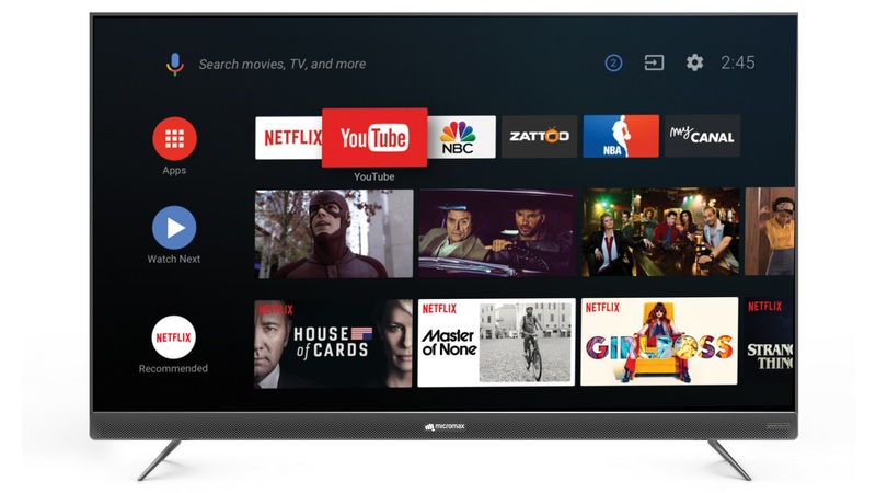 Micromax Launches Its First Google-Certified Android TVs in India, Starting Rs. 51,990