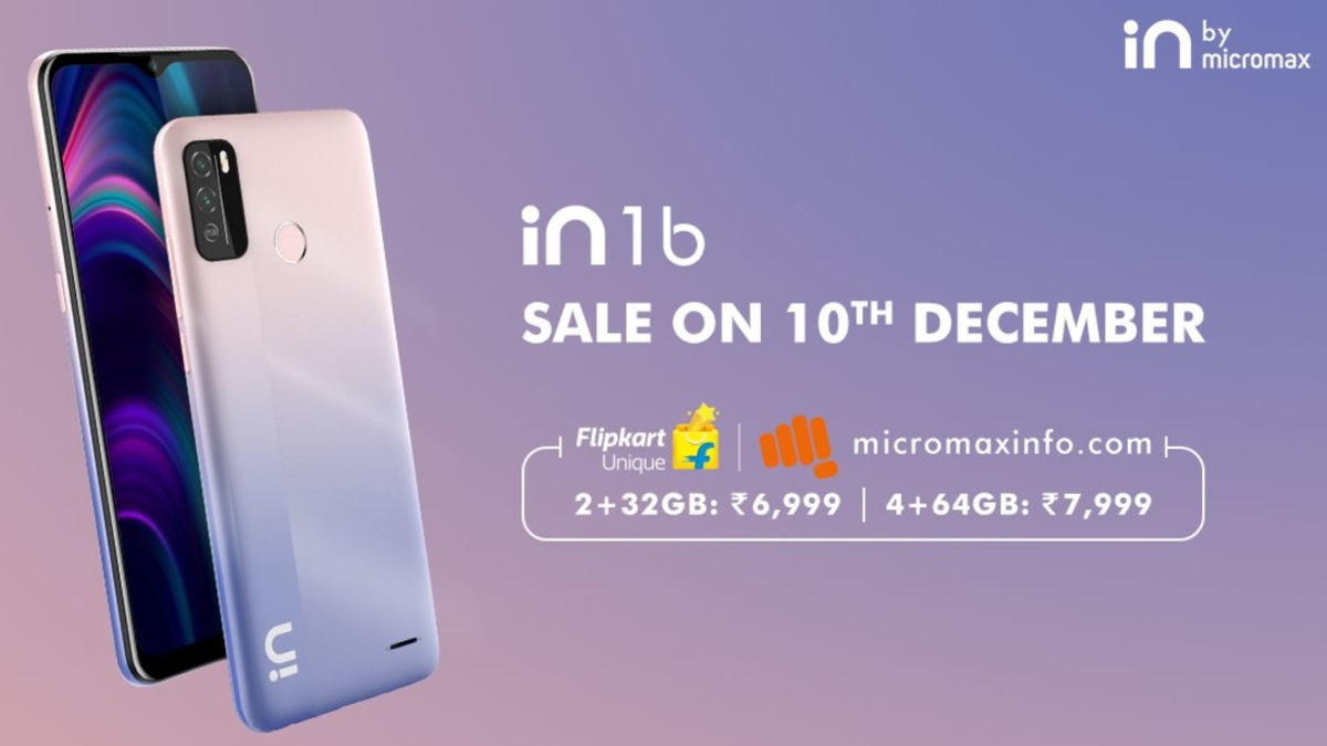 Micromax In 1b to Go on First Sale in India on December 10 via Flipkart, Company Site: Price, Specifications