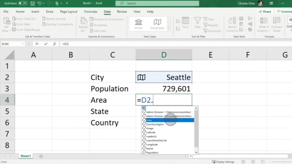 Microsoft Excel Adds Support for Live Custom Data Types