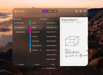 Microsoft OneNote App for Apple Vision Pro With Hands-Free Note Taking, Virtual Keyboard Support Launched