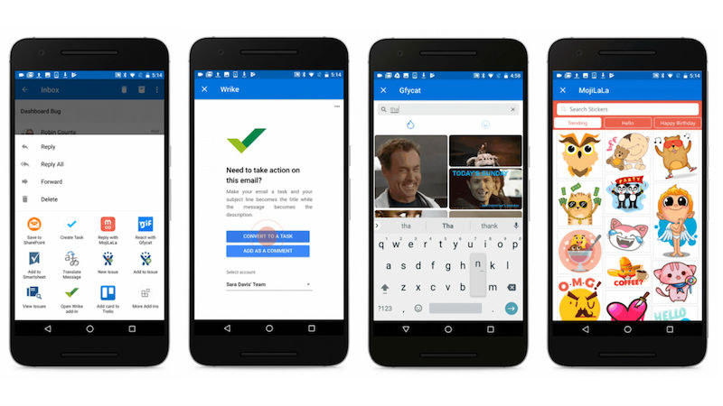Microsoft Outlook for Android Gets Add-Ins Support