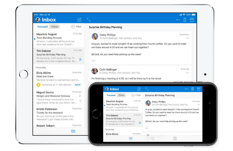 Microsoft Outlook for iOS Gets New Design, Custom Swipe Actions