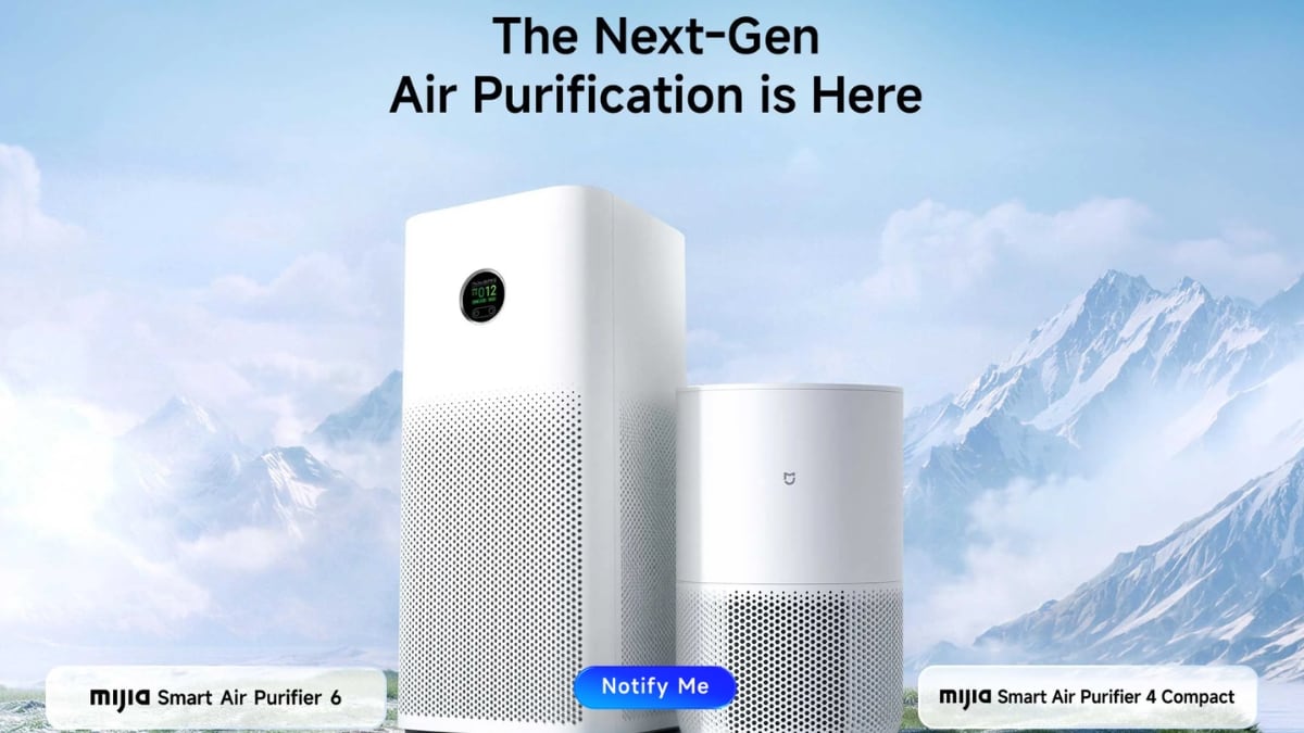 Xiaomi Announces Mijia Air Purifier 6, Air Purifier 4 Compact Launch Date in India
