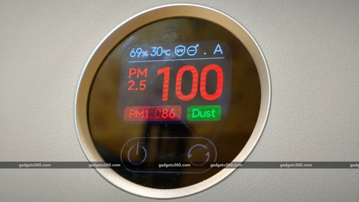mijia air purifier review ndtv display controls Mijia