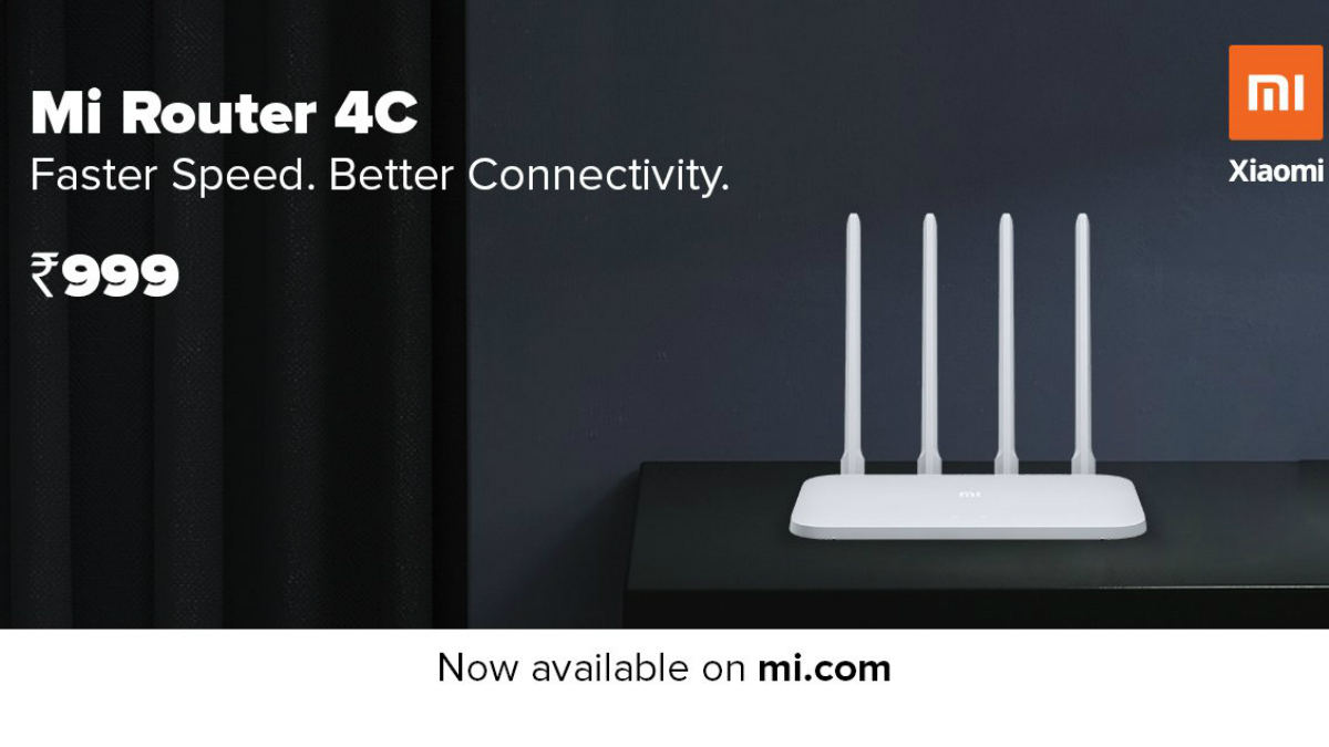 Mi Router 4C With Four Antennae, Up to 300Mbps Speed Launched in India