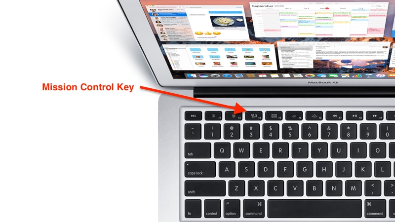 shortcut key for control end on mac