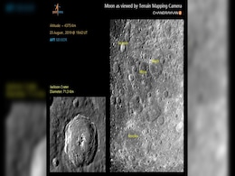 Chandrayaan-2: Fresh Photos of Moon Craters Released by ISRO Chandrayaan-2: Fresh Photos of Moon Craters Released by ISRO