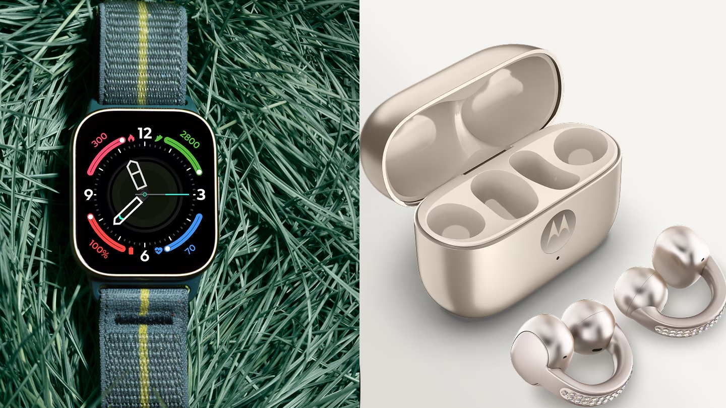 Moto Buds Loop Open-Ear Bose-Tuned Earbuds Launched, Moto Watch Fit Tags Along