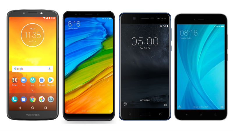 Moto E5 vs Xiaomi Redmi Note 5 vs Nokia 5 vs Redmi Y1: Prices, Specifications, Features Compared