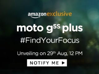 Moto G5S Plus India Launch Set for August 29; Will Be an Amazon Exclusive