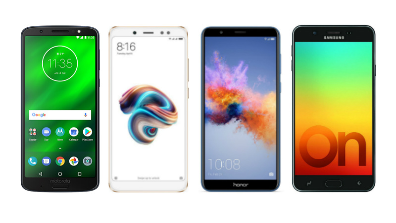 Moto G6 vs Xiaomi Redmi Note 5 Pro vs Honor 7X vs Samsung Galaxy On7 Prime: Price, Specifications Compared