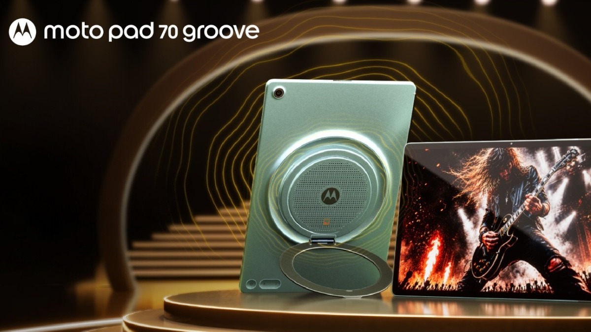 Moto Pad 70 Groove With 9 JBL Pro Speakers, 10,200mAh Battery Launched in India: Price, Features