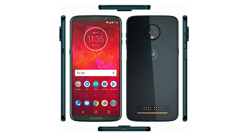 Moto Z3 Play Deep Indigo Colour Variant Render Leaked, Side-Mounted Fingerprint Scanner Tipped
