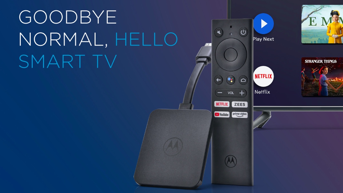 Motorola 4K Android TV Stick Launched in India, Priced at Rs. 3,999