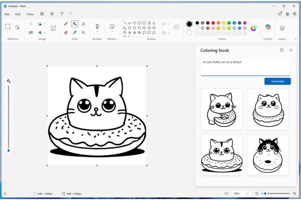 Microsoft Paint Can Now Create AI-Generated Colouring Books, Notepad Updated With New Markdown Features