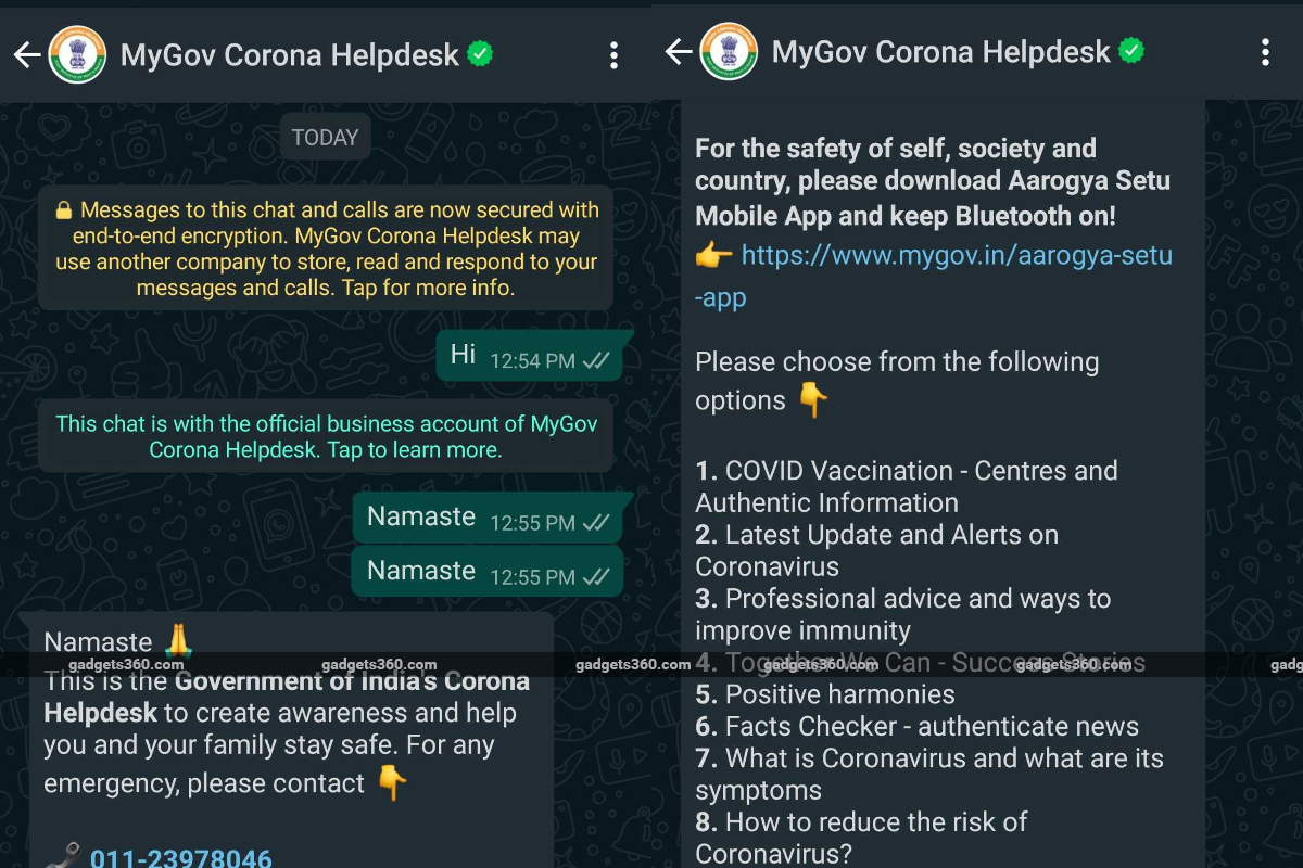 MyGov Corona Helpdesk Chatbot Helps Find Nearby COVID-19 Vaccination Centres: Here's How to Use It