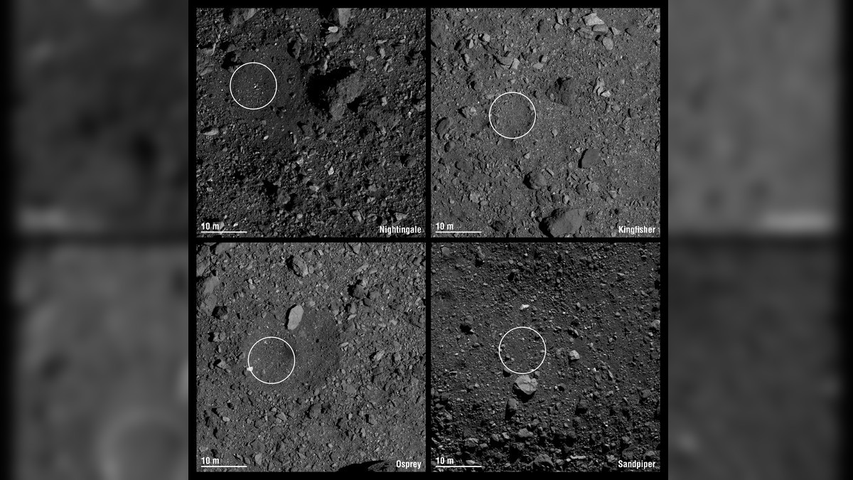 NASA Mission Picks 4 Sites for Asteroid Bennu Sample Return