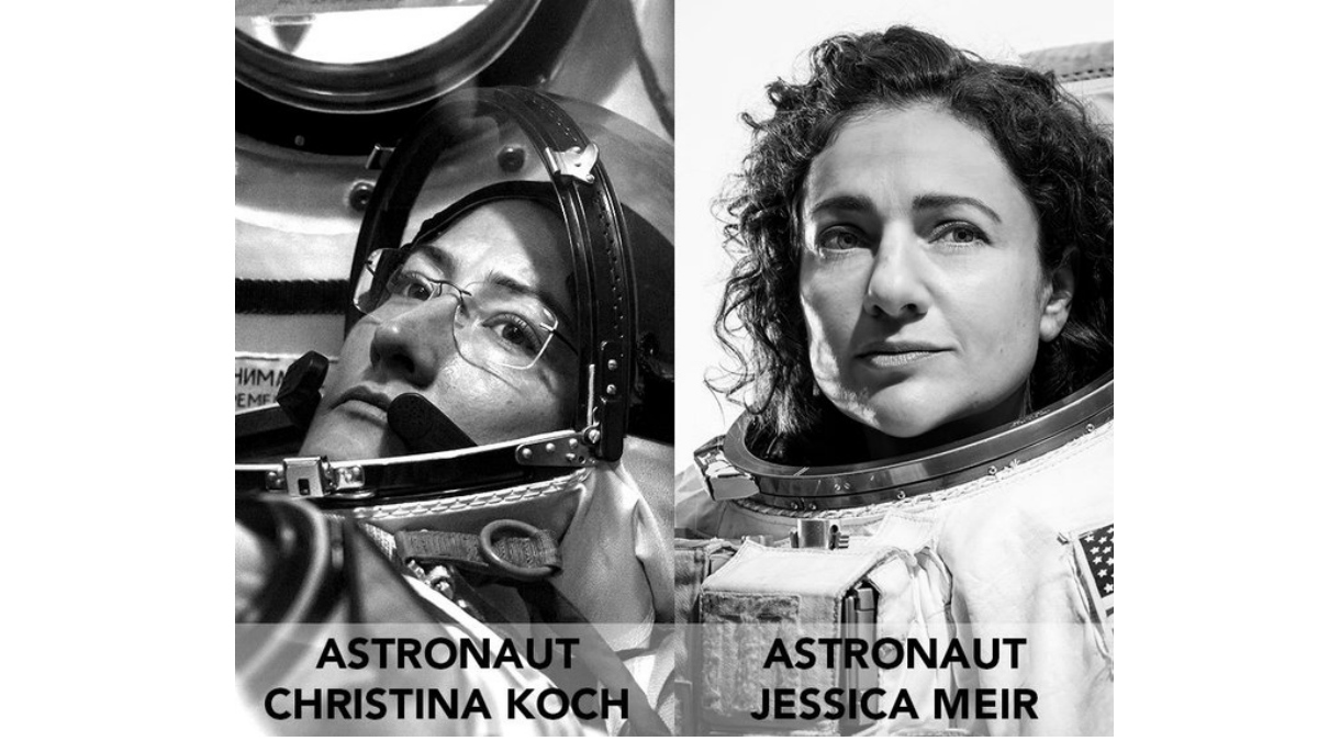 NASA Astronauts Conduct First All-Women Space Walk