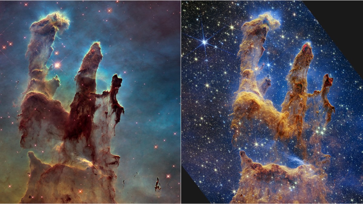 NASA’s Webb Captures Pillars of Creation Filled With New Stars, Dense Cloud of Dust