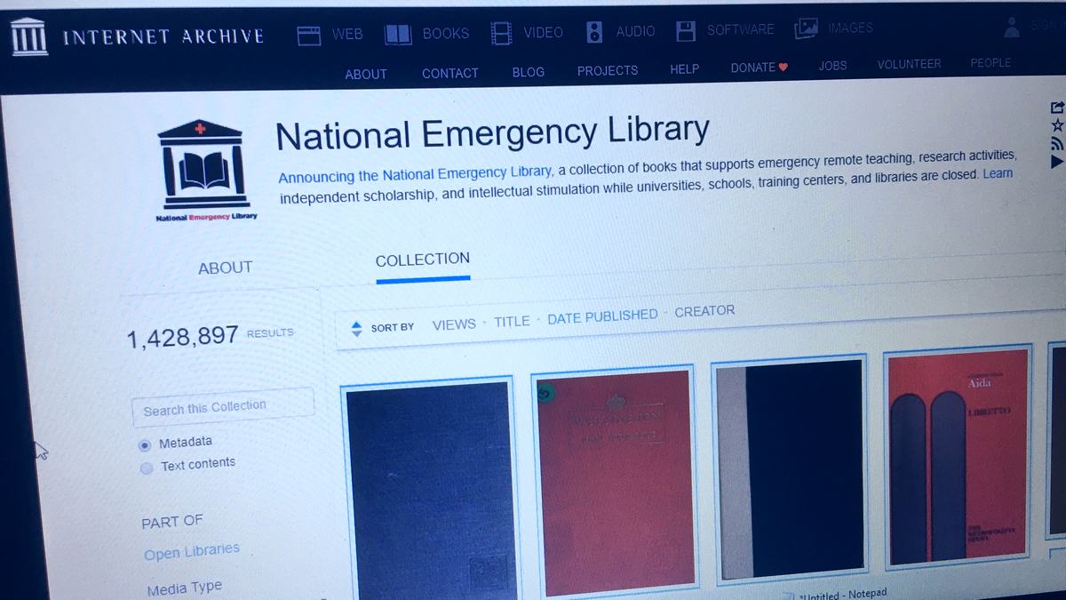 Internet Archive Sued by Publishers Over Scanning of Books