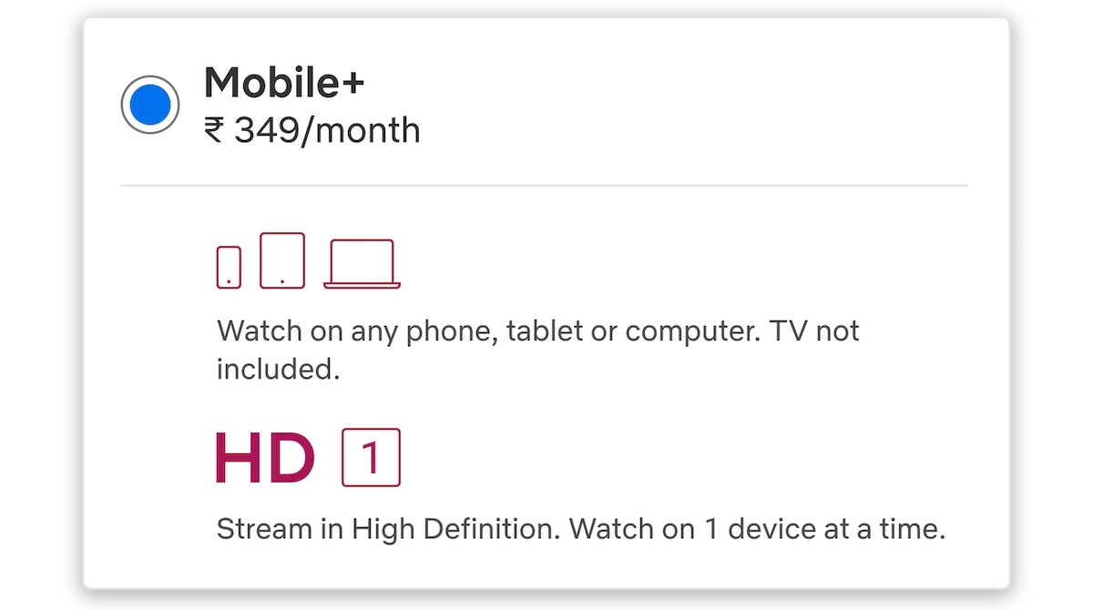 Netflix Tests Rs 349 Mobile Plan With Hd Video Computer Support Entertainment News