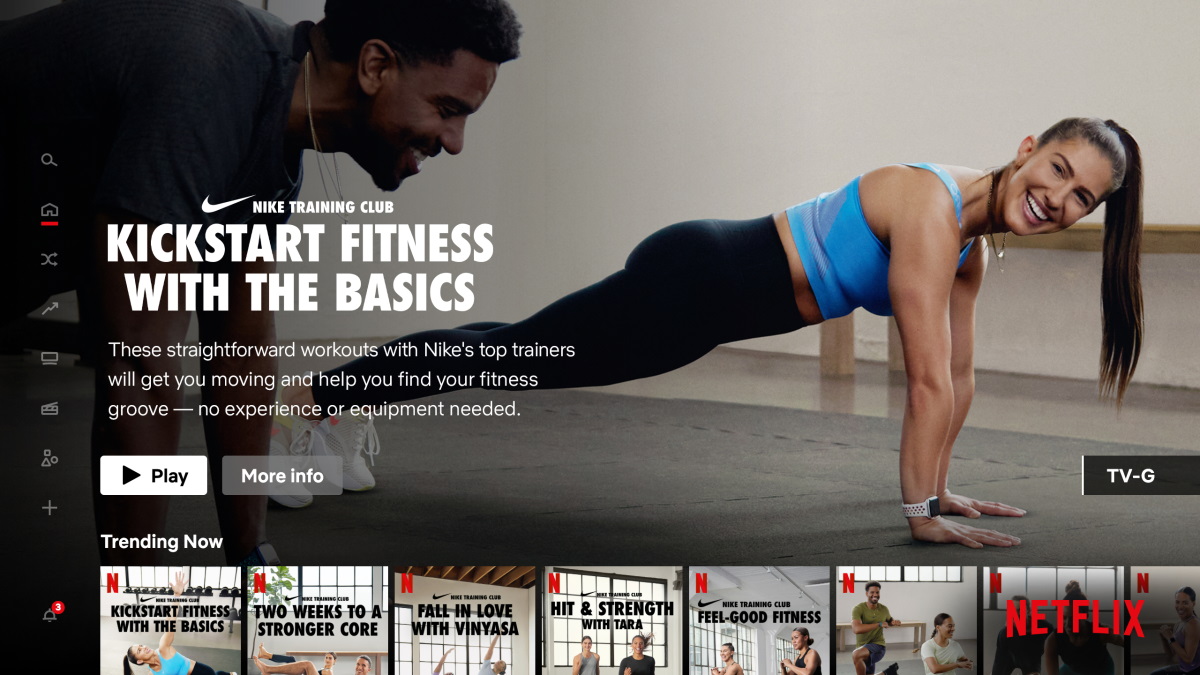 Netflix, Nike Training Club Partner on Fitness Content, Launching December 30