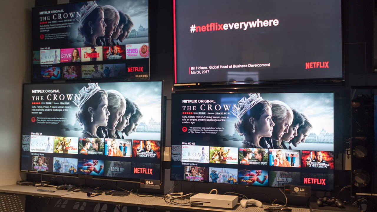 Netflix's First Recommended TVs in 2017 Come From LG, Samsung, and Sony