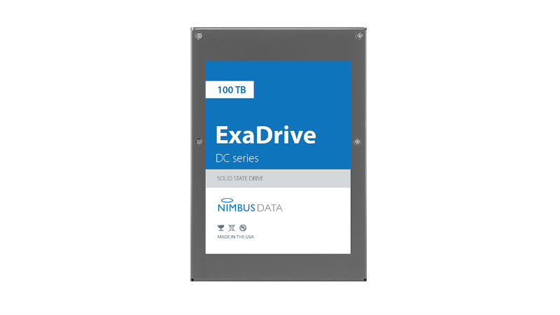 Nimbus ExaDrive DC100 Debuted as World's Largest-Capacity SSD With 100TB Capacity