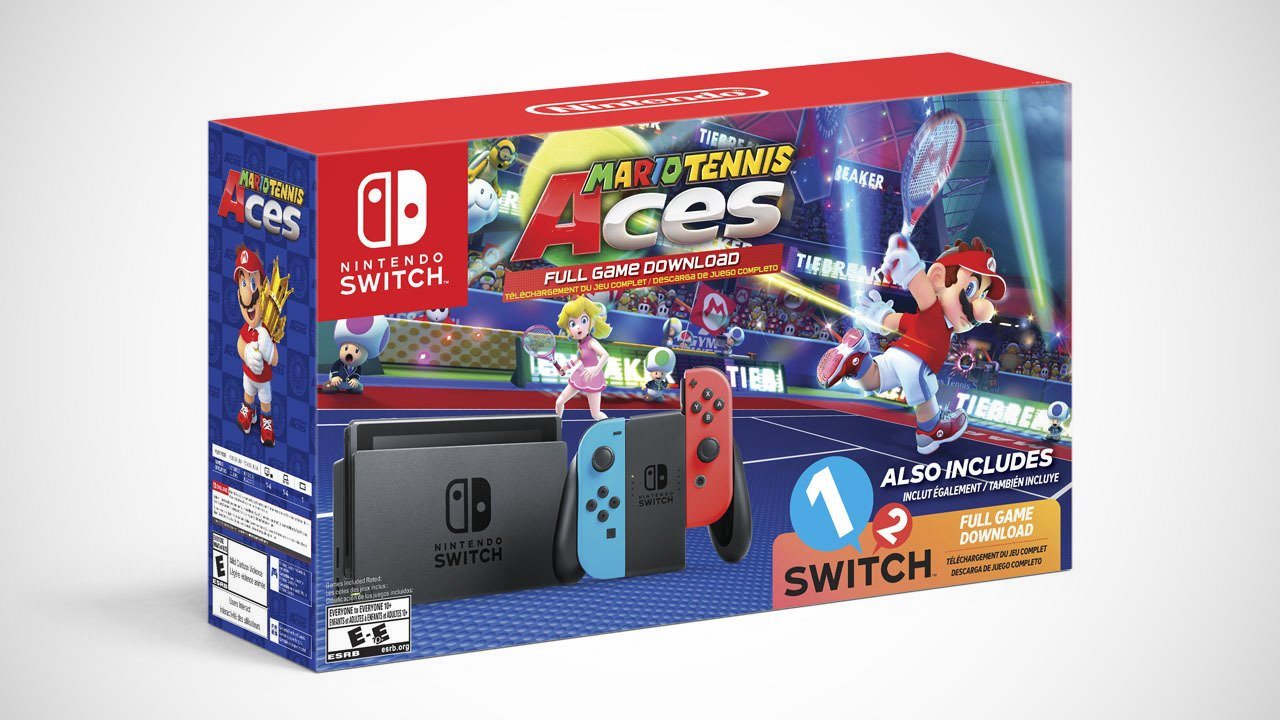 Nintendo Switch Bundle With Mario Tennis Aces, 1-2-Switch Announced
